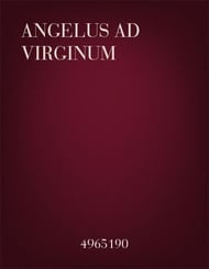 Angelus Ad Virginem SSA choral sheet music cover Thumbnail